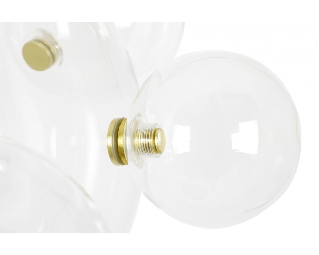 Lampa wisząca CAPRI LINE 3 złota - 180 LED, aluminium, szkło